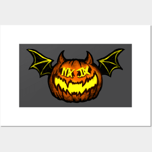 Pumpkin Bat Posters and Art